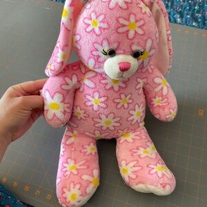 Build-A-Bear Pink Daisy Plush Bunny has some stains